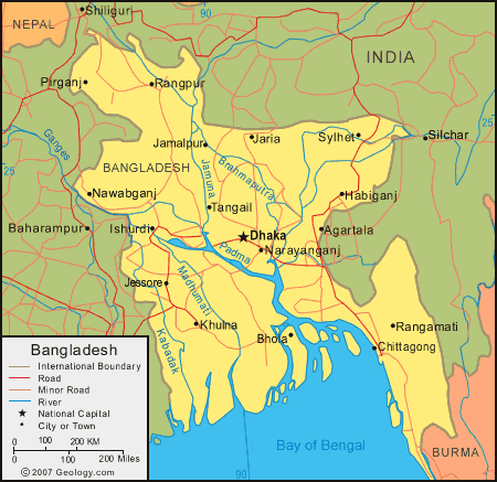 bangladesh carte